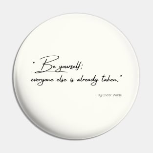 A Quote about Individuality by Oscar Wilde Pin