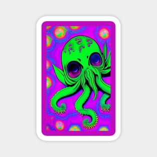 Psychedelic Cthulhu Magnet