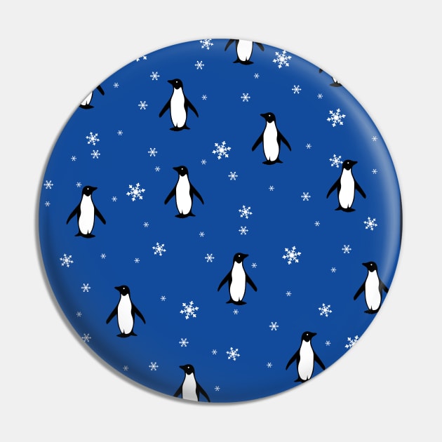 Penguins & Snowflakes Pin by Saltee Nuts Designs