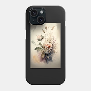 Boho Flower Watercolor Phone Case