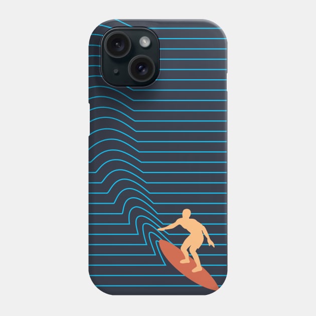 Surf Lines Phone Case by coffeeman