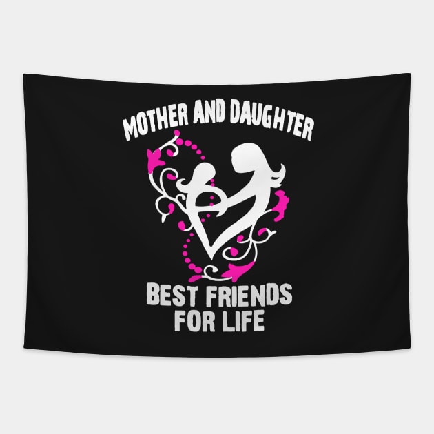 Mother And Daughter Best Friends For Life Tapestry by babettenoella