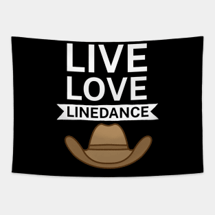 Live love linedance Tapestry