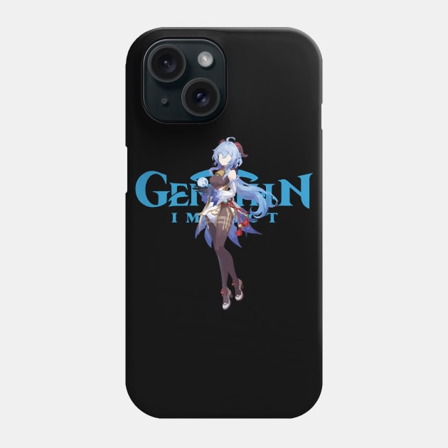 Genshin Impact Ganyu Phone Case by Rendigart