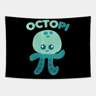 Octopi Pi Day Pun Octopus Tapestry