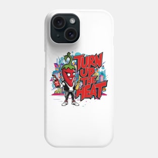 Turn Up The Heat, Hot Sauce Graffiti Design Phone Case