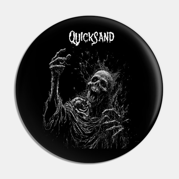 Darkened Skull Quicksand Pin by Mutearah