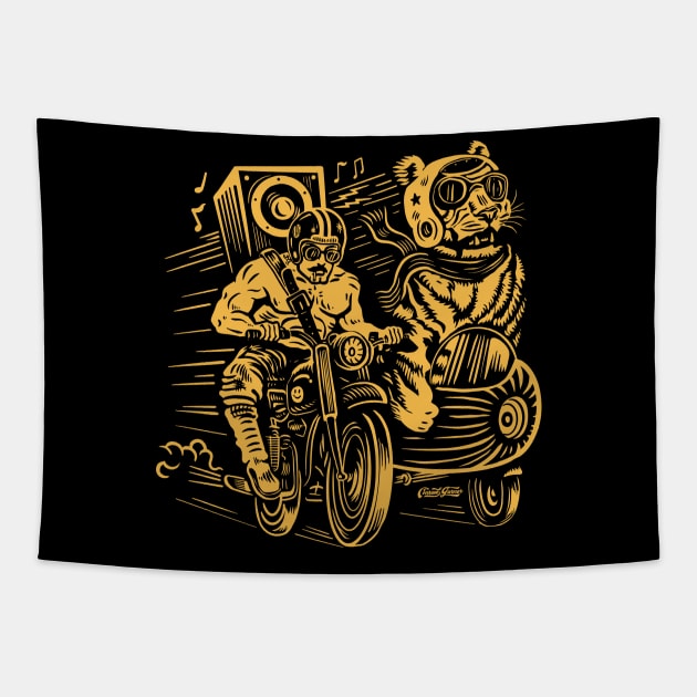 Ride or Die Bestie Tapestry by ConradGarner