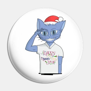 The Happy New(Meow) Year Pin