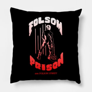 Folsom Prison Gay LGBT Retro Vintage Pillow