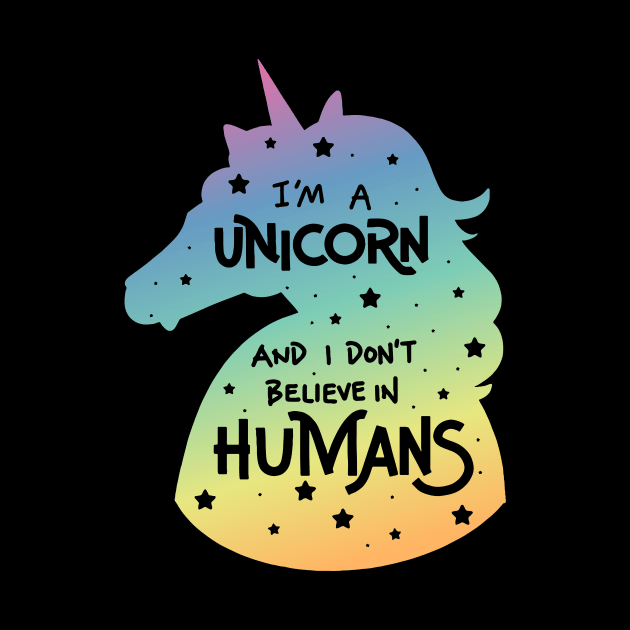 I'm a Unicorn T-Shirt Rainbow Horse Gift Pony by biNutz