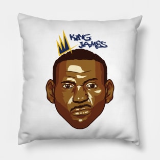 King James Vector Art Pillow