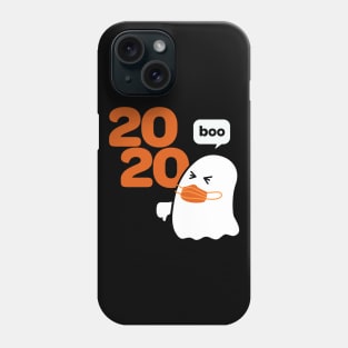 Ghost with Mask Booing 2020 Funny Halloween Phone Case