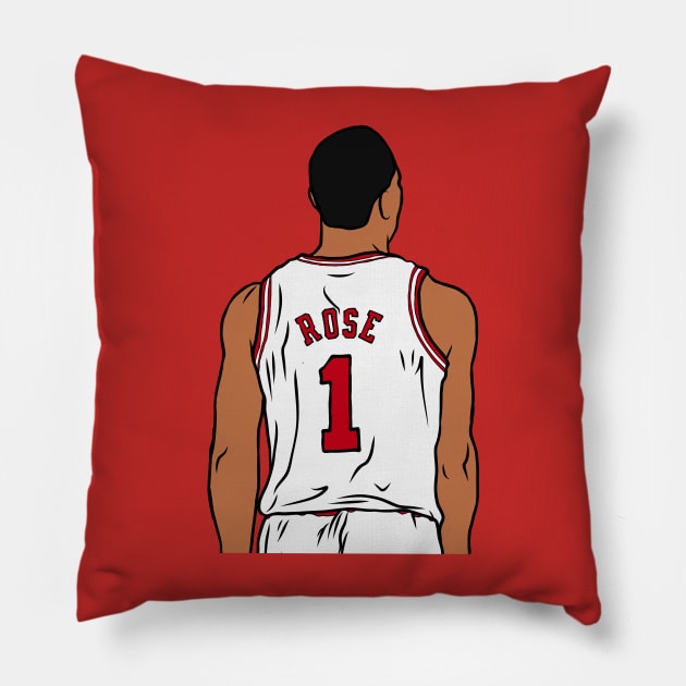 D Rose Back-To Pillow by rattraptees