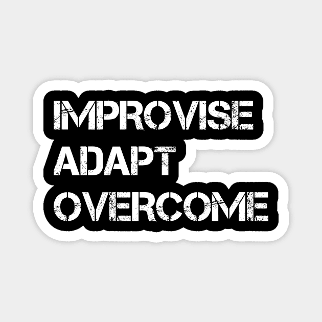 IMPROVISE ADAPTE OVERCOME Magnet by STRANGER