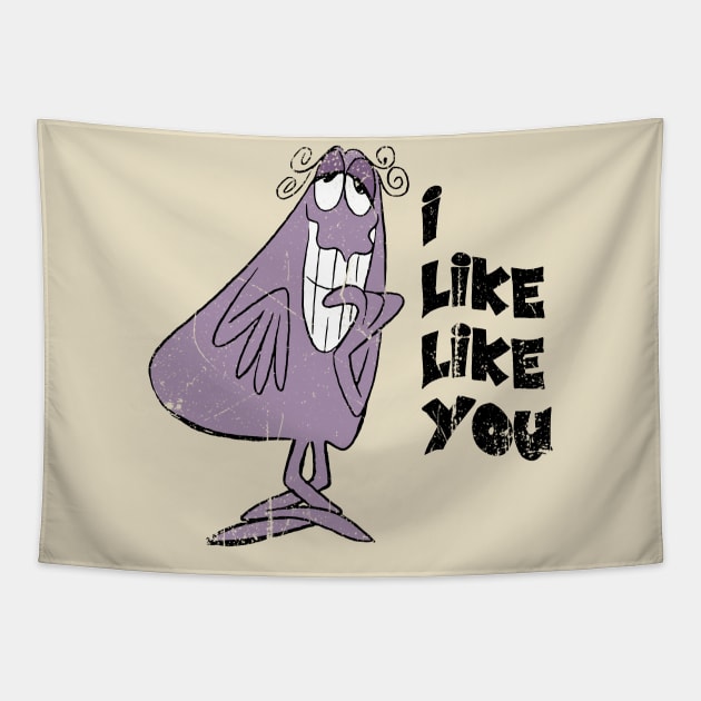 I "LIKE" like you Vintage Style - Distressed Tapestry by offsetvinylfilm
