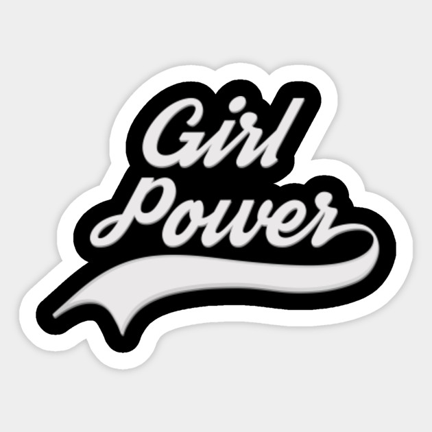 Girl power retro logo - Girlpower - Sticker | TeePublic