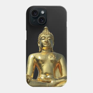 Buddhism Meditation Golden Buddha Yoga Spiritual Statue Phone Case