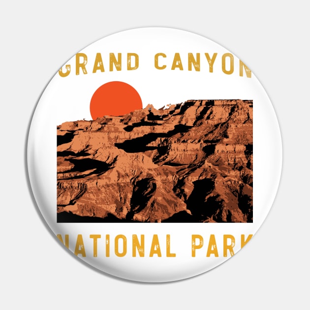 Vintage Grand Canyon National Park Arizona Desert Mountain Pin by mrsmitful01