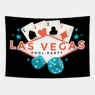 Las Vegas pool Party Tapestry