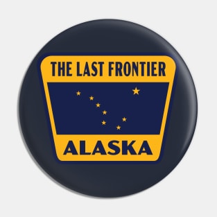 The Last Frontier Alaska Retro Star Badge (Yellow) Pin