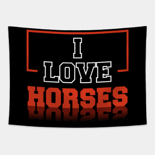 I love Horses Tapestry