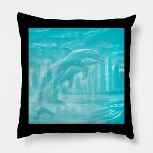 Artsy Dolphin Pillow