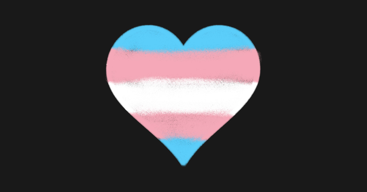Transgender Flag Heart - Transgender Flag - Posters and Art Prints ...