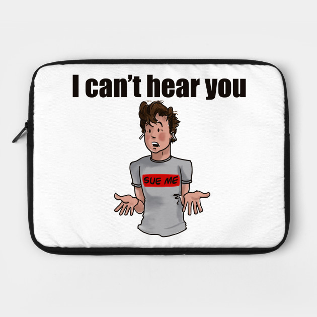Airpods Meme Hearing Airpods Laptop Case Teepublic