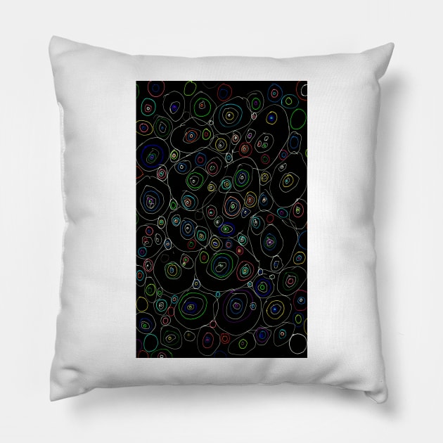 CirclesI Pillow by LukeMargetts