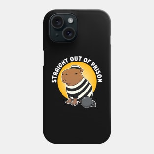 Straight out of prison Capybara Jail Phone Case