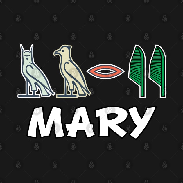 MARY-American names in hieroglyphic letters,  a Khartouch by egygraphics