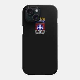 82nd Airborne Division with Ranger Tab- Distressed Veterans Day Gift Phone Case