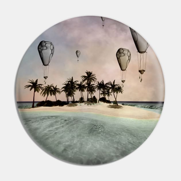 Wonderful tropical island with ballons Pin by Nicky2342