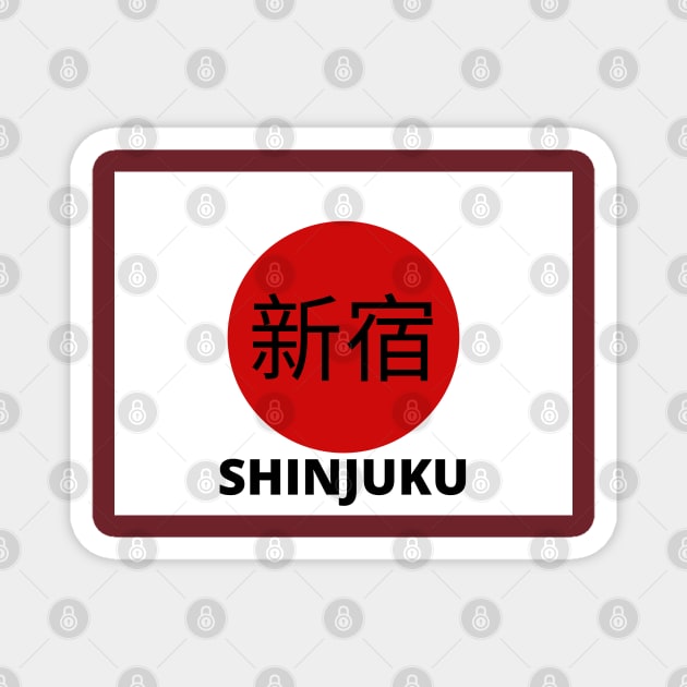 Shinjuku in Kanji Magnet by aybe7elf