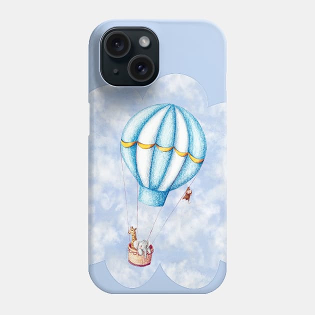 Safari Hot Air Balloon Phone Case by wallaceart