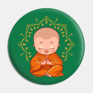 Cute Buddha Lotus Flower Mandala Yoga Lover Buddhist Gift Pin