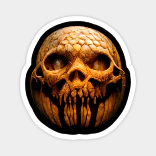 Scary Halloween Pumpkin Art Magnet