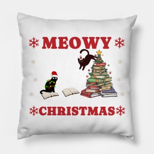 Moewy Christmas Bookworm Christmas Tree books Pillow