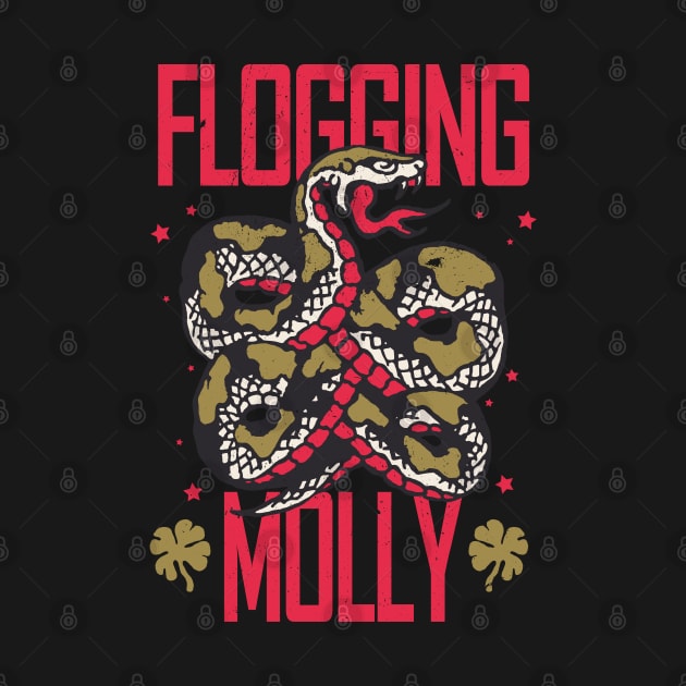 Flogging Molly Celtic punk band by VizRad