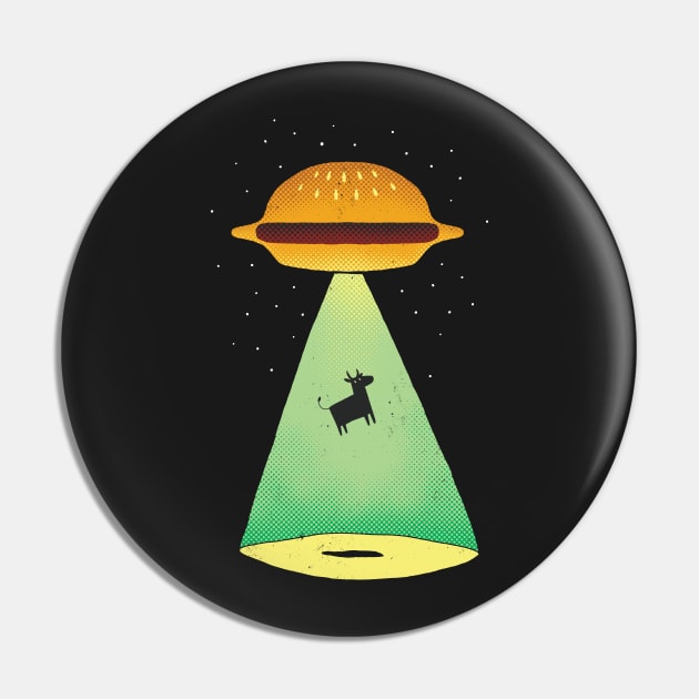 Burger Abduction Pin by DinoMike