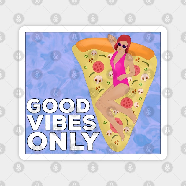 Good Vibes Only Magnet by DiegoCarvalho