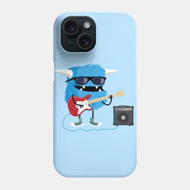 Monster guitar Phone Case by hyperactive