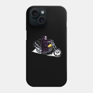 Grim Reaper on a Motorcycle Phone Case