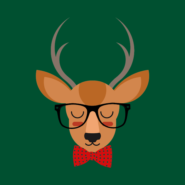 Hipster Deer by kareffer