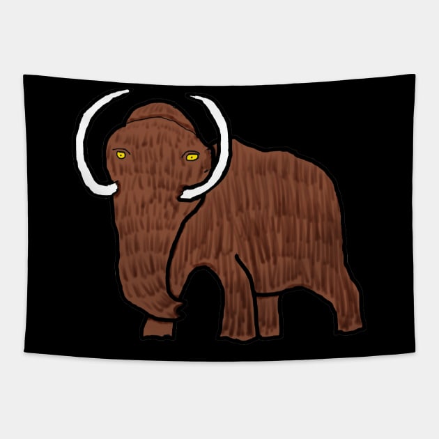 Woolly Mammoth Tapestry by Mark Ewbie