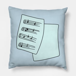 Sheet Music Pillow