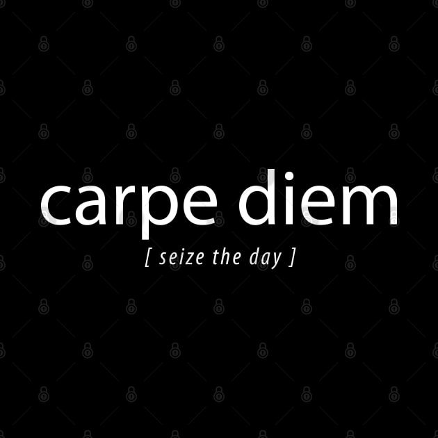 carpe diem seize the day typographic design by Hotshots