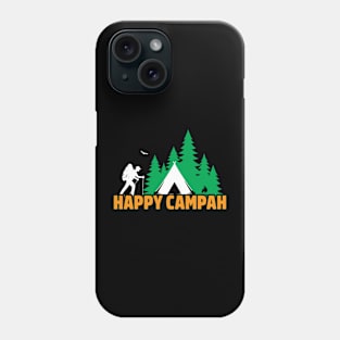 Retro Vintage Happy Campah, Camping Gift, New England Phone Case