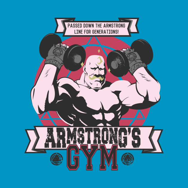 Disover Armstrong's Gym - Fullmetal Alchemist - T-Shirt